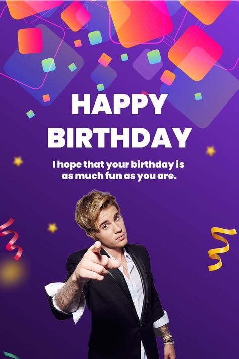 Happy B Day Cards, Justin Bieber Birthday, Birthday Wishes For Brother, Birthday Reminder, Birthday Wishes Messages, Birthday Wallpaper, Brother Birthday, Birthday Calendar, Beautiful Greeting Cards