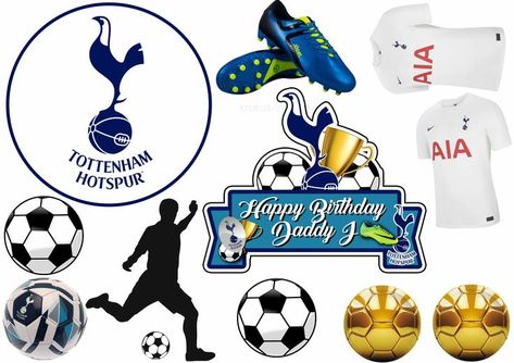 Tottenham Hotspur Cake, Tottenham Cake, 30 Cake, Tottenham Hotspur, Birthday Cake Toppers, Cake Topper, Aesthetic Anime, Cake Toppers