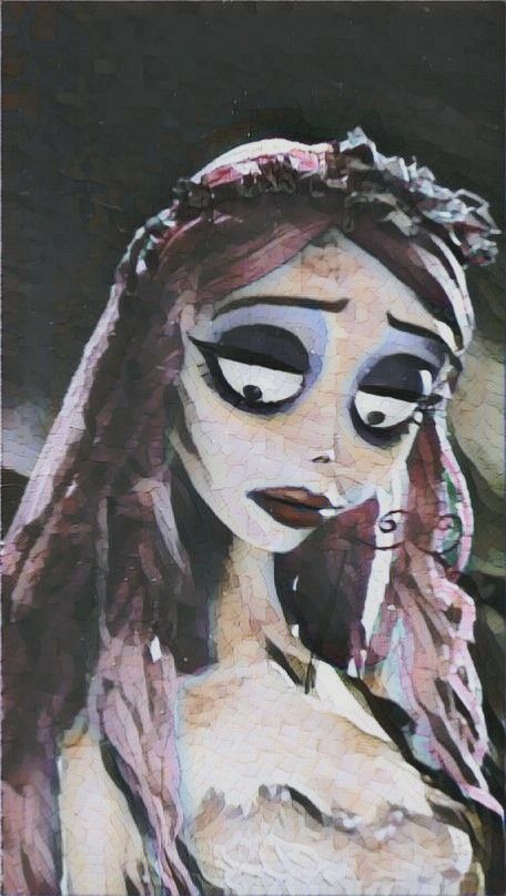 Corpse Bride Alive, Corpse Bride Emily Alive, Corpsebride Emily, Corpse Bride Emily, Emily Corpse Bride, Corpse Bride, Jack And Sally, Tim Burton, Easy Paintings