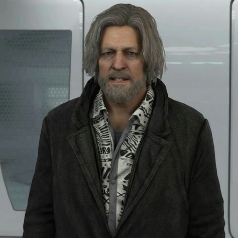 Hank Anderson -Snow Detroit Become Human  Cr : detroitbecomehumangallery instagram Hank Anderson, John Ward, Outfit Png, Cat Character, Detroit Become Human, Father Figure, Contemporary Outfits, Old Men, Character Outfits