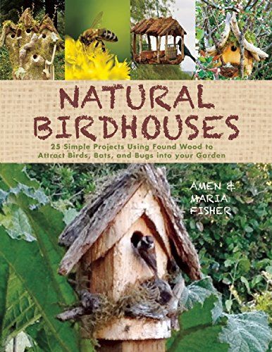 Natural Birdhouses: 25 Simple Projects Using Found Wood to Attract Birds, Bats, and Bugs into Your Garden: Amen Fisher, Maria Fisher: 9781632207098: Amazon.com: Books Bird House Plans Free, Bat House, Handmade Birdhouses, Bird House Plans, Simple Projects, Diy Birds, Bird Houses Diy, Interesting Animals, How To Attract Birds