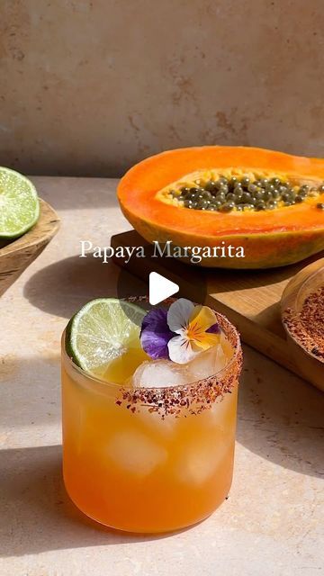 Papaya Margarita, Papaya Cocktail, Join Jules, Sprite Recipe, Spongebob Birthday Party Decorations, Best Margaritas, Ripe Papaya, Margarita Drink, Summer Flavors