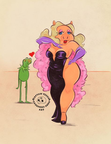 Miss Piggy Art, Muppet Fan Art, Miss Piggy Fanart, Miss Piggy Aesthetic, Miss Piggy Muppets, Kermit And Miss Piggy, Sesame Street Muppets, The Muppet Show, Miss Piggy