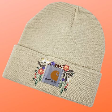 Carhartt Embroidered Beanies – Elkhorn Designs Carhart Beanie, Embroidered Beanies, Beige Beanie, Mom Hat, Carhartt Beanie, Engraved Tumblers, Flowers Unique, Lady A, Mom Hats