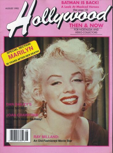 Hollywood: Then & Now (Hollywood Studio Magazine) - August 1992, magazine from USA. Marilyn Monroe 30th anniversary issue. Front cover photo of Marilyn by Frank Livia, 1952. Marilyn Monroe Books, Hollywood Magazine, Arte Pulp, Marilyn Monroe Painting, Marilyn Monroe Poster, Hollywood Studio, Movie Magazine, Marilyn Monroe Photos, Pink Posters