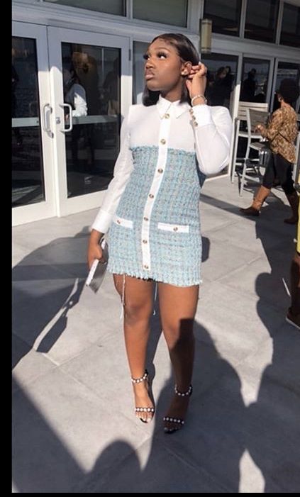 Boujee Brunch Outfits, Ring Ceremony Outfit, Hilary Banks Brunch, Hilary Banks Inspired Outfits, Hilary Banks Brunch Outfit, Hilary Banks Outfits, Senior Brunch Outfit Ideas, Classy Fits Black Women, Senior Brunch Outfit Ideas Black Women