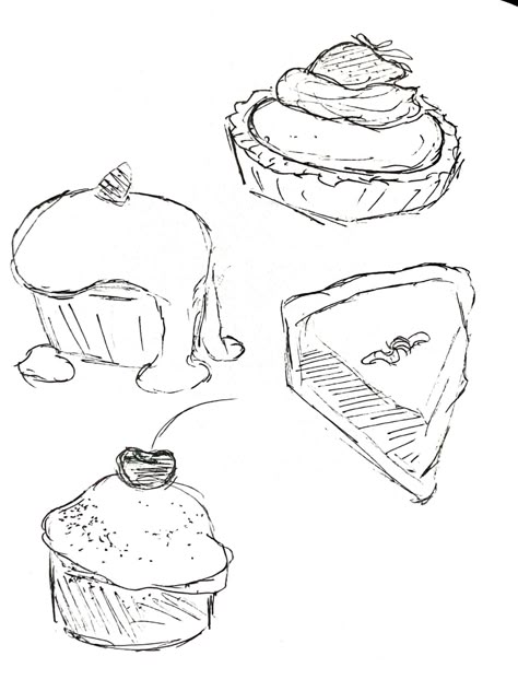 a sweeettrr treaaattt :) Macrons Drawings, Cookie Drawing Aesthetic, How To Draw A Cookie, Sweet Food Drawing, Cute Bakery Drawing, Pastry Sketch, Cute Dessert Drawings, Baking Drawings, Baking Sketch