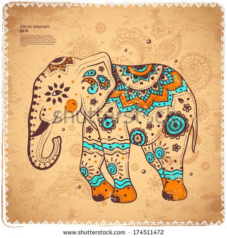 Elephant Vector, Elephant Illustration, Vintage Elephant, Indian Elephant, Elephant Tattoos, Elephant Art, An Elephant, Zentangle Art, Vector Pattern