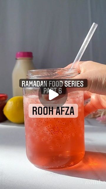 Rooh Afza, Rose Syrup, Psyllium Husk, Basil Seeds, Lemon Basil, Ramadan Recipes, Iftar, Cooking Food, Simple Syrup