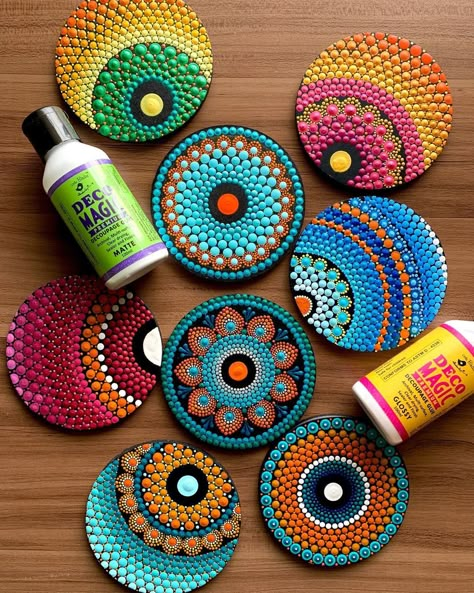 Sealed/Varnished😀😀😀 Swipe and read👇to know what sealer I have used for my mini mandalas. It never occurred to me that I should seal my… | Instagram