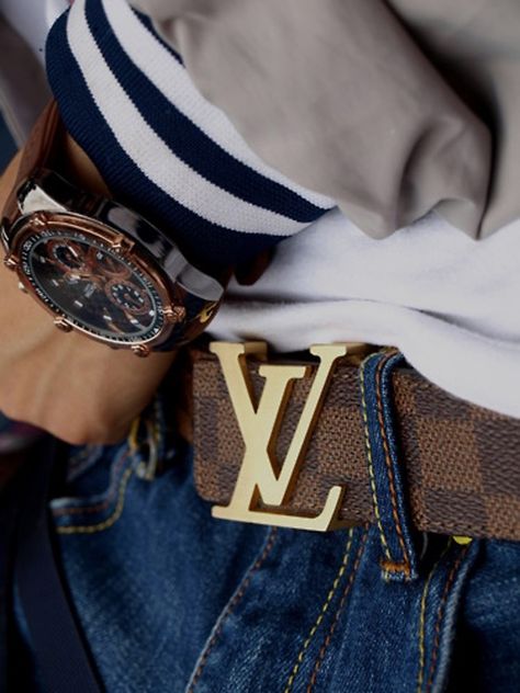 Louis vuitton belt for men #mode #style #fashion #gentlemen #lifestyle #dresswell #party #luxury #men #fastlife #goodlife #rich Louis Vuitton Online, Der Gentleman, Luxury Belts, Louis Vuitton Belt, Designer Belts, Beautiful Handbags, Lv Belt, Louis Vuitton Men, Well Dressed Men