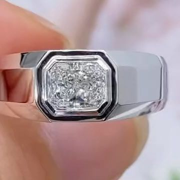 RUIF Jewelry on Instagram: "2ct radiant cut lab grown diamond men rings Custom with moissanite also acceptable Custom make with 9k 10k 14k and 18k gold acceptable Customize same design or your favorite jewelry welcome message #labdiamonds #labgrowndiamonds #labdiamondring #labdiamondjewelry #aliexpress#ruifjewelry#jewelry #jewelrymaking#gift#smile #gemstone#loosestone #jewelrydesigner #jewelrymaker #jewelrymaking #ringmaker #gemstonesale #gemstonejewellery #shipping #onlineshopping#finegems #diyjewellery#jewelrydiy" Radiant Ring, Radiant Cut Engagement Rings, Cut Engagement Rings, Men Rings, Radiant Cut, Jewelry Maker, Lab Diamonds, Lab Grown, Favorite Jewelry