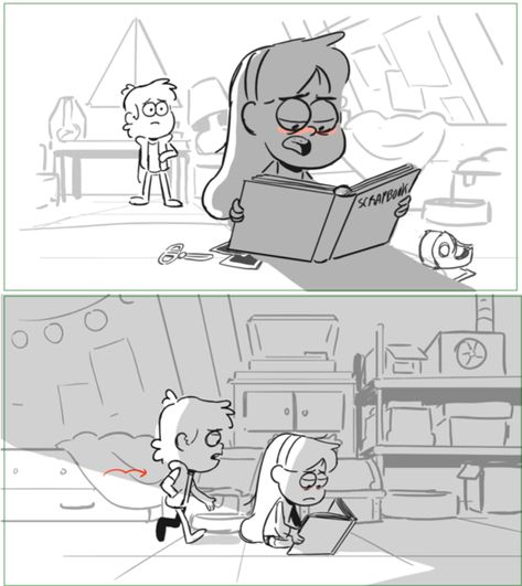 Gravi-Team Falls — danaterrace: Board highlights from Dipper and... Animating Tips, Storyboard Film, Comic Tips, Comic School, Storyboard Examples, Storyboard Drawing, Storyboard Ideas, Storyboard Template, Storyboard Illustration