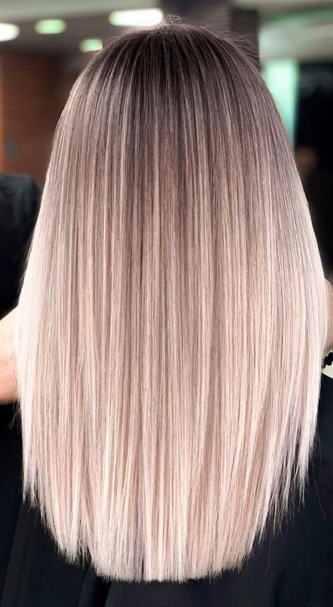 ombre platinum hair, warm balayage, milk chocolate hair idea, winter hair color trends 2021, winter hair colors for brunettes, winter hair colors 2022, winter hair colors for brown skin, winter hair colors for short hair, blonde winter hair, winter hair colors for pale skin, winter hair colors for blondes Mid Length Blonde Hair Balayage Straight, Balayage Frizura Blonde, Milk Blonde Hair, Toasted Coconut Blonde, Hair Colours For Winter, Sombre Hair Blonde, Winter Blonde Hair Balayage, Blonde Hair Ombre, Sombre Blonde