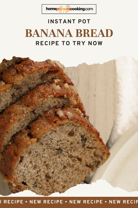 Looking for an easy banana bread recipe? Our Instant Pot Dump And Go guide has you covered! This creative Instant Pot recipe is perfect for busy days, with simple dump recipes and freezer tips included. Make delicious banana bread with minimal effort and maximum flavor! Head to homepressurecooking.com for more instant pot desserts. Instant Pot Dump And Go, Instant Pot Banana Bread, Mujadara Recipe, Instant Pot Desserts, Instant Pot Dump, Homemade Banana Bread Recipe, Rich Chocolate Dessert, Pumpkin Bread Pudding, Homemade Banana Bread