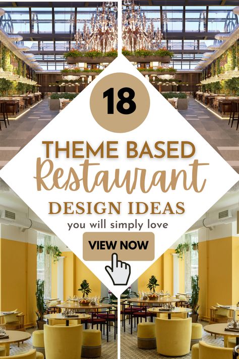 Restaurant design ideas you will simply love. Interior designs with best of luxury and style #restaurant #design #interior #exterior #seating Rustic Restaurant Decor Ideas, 2023 Interior Design Trends Cafe, Restaurant And Lounge Designs, Fun Restaurant Interior, Bistro Restaurant Design Interiors, Restaurant Renovation Ideas, Small Restaurant Ideas Interior Design, Restaurant Interior Design 2023, Themes For Restaurant Interior