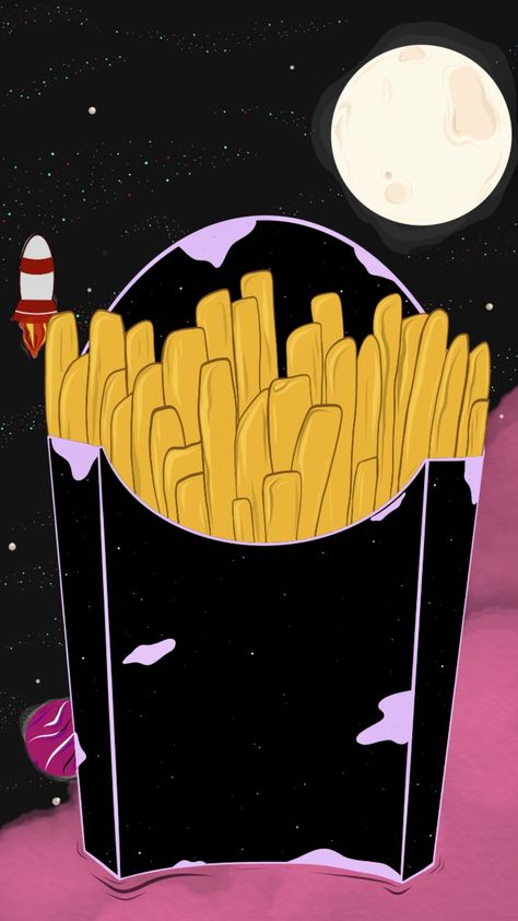 Fries Wallpaper, Pizza Fries, Vector Icons Illustration, Smash Burger, Pop Art Wallpaper, Matching Wallpaper, Doodle Art Designs, Greeting Card Design, French Fries