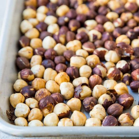 How to Roast Hazelnuts (Filberts) Roasted Hazelnuts, Snack Mixes, How To Roast, Winter Desserts, How To Roast Hazelnuts, Copycat Restaurant Recipes, Crunchy Snack, Roasted Nuts, Nutritious Snacks