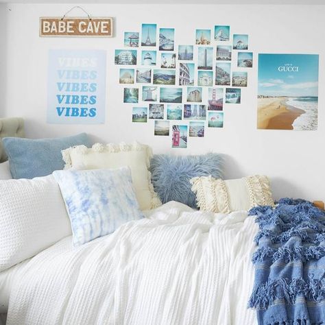 Gallery Wall Frames Decal Set – Dormify Blue Room Decor, Tumblr Room, Girl Bedrooms, College Dorm Room Decor, Dorm Room Designs, Dorm Room Inspiration, Teen Bedroom Decor, Girl Bedroom Decor