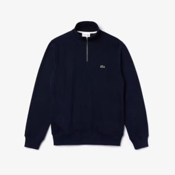 Lacoste Sweatshirt, High Neck Sweatshirt, Green Crocodile, Lacoste Sport, Zip Collar, Collared Sweatshirt, Half Zip Sweatshirt, Lacoste Men, Mens Navy