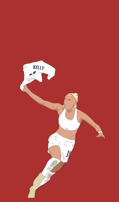 Woso Wallpapers, Lioness Football, Lionesses Football, Cute Soccer Pictures, Chloe Kelly, Bribie Island, Football Player Drawing, Football Paintings, England Lionesses