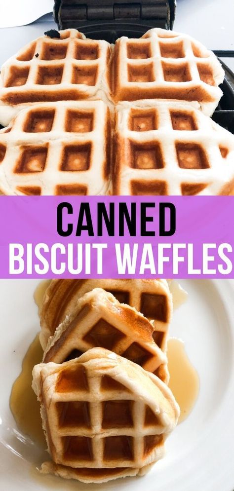 Waffle Iron Recipes Easy, Philsbury Biscuit Recipes, Waffle Iron Cinnamon Rolls, Biscuit Waffles, Mini Waffle Recipe, Waffle Biscuits, Best Waffle Recipe, Waffle Recipe Healthy, Traditional Baking