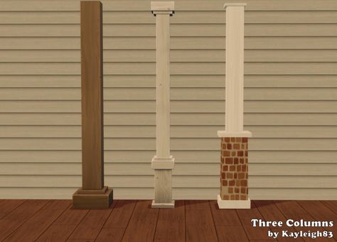 kayleigh-83 Ts4 Pillar Cc, Sims 4 Pillar Cc, Sims 4 Columns Cc, Old Goth, Black Simmer, Wood Column, Brick Columns, Decorative Columns, Ts2 Cc