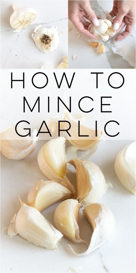 Minced Garlic How To, How To Mince Garlic, Diy Minced Garlic, How To Peel Garlic, Best Healthy Dinner Recipes, Garlic Uses, Newborn Feeding, Fitness Community, Chopped Garlic