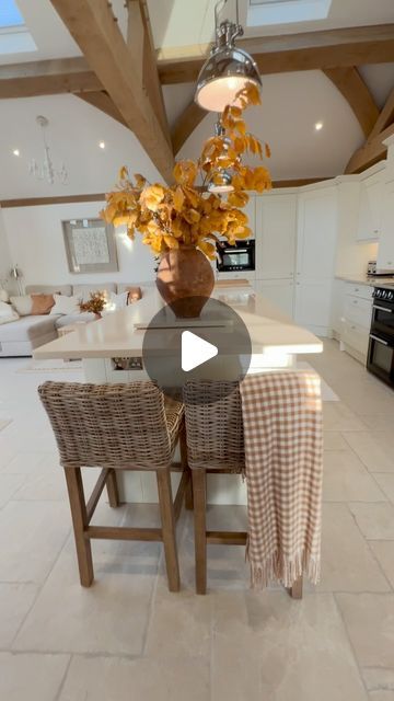 Melanie Farr on Instagram: "New Kitchen Island Stools

Ad/ We love using natural materials in our home and these @zazahomes stools are wicker and wood so they are a perfect addition to our home, they fit beautifully under our kitchen island, just the perfect height. The stools come in two sizes if you like a higher stool. 

Kitchen Stool 65cm in height
Bar Stool 75cm in height 

The stools can be ordered in a Whitewash finish or Natural. 

The stools I have are the Kitchen Stools 65cm height in Natural 

The seat pads are a good width so they are really comfortable to sit on. For added extra comfort, padded seat pads that fit the stools can also be ordered on the website. I find the stools very comfortable without. 

We got them from @zazahomes the delivery was quick and they came really w Kitchen Island Stools, Wicker Bar Stools, Stool Kitchen, Island Stools, Kitchen Stool, Stools For Kitchen Island, High Stool, Kitchen Stools, Seat Pads