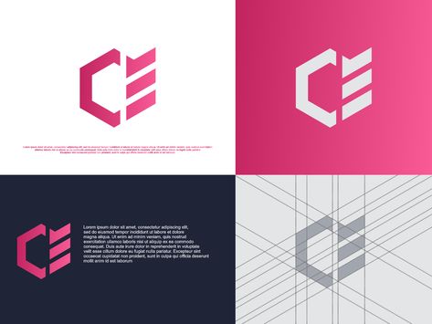 ce monogram by warehouse_logo Ce Logo Design, Electrical Logo, Ce Logo, Tourism Logo, Initials Logo Design, Geometric Logo, Initials Logo, Cool Lettering, Box Logo