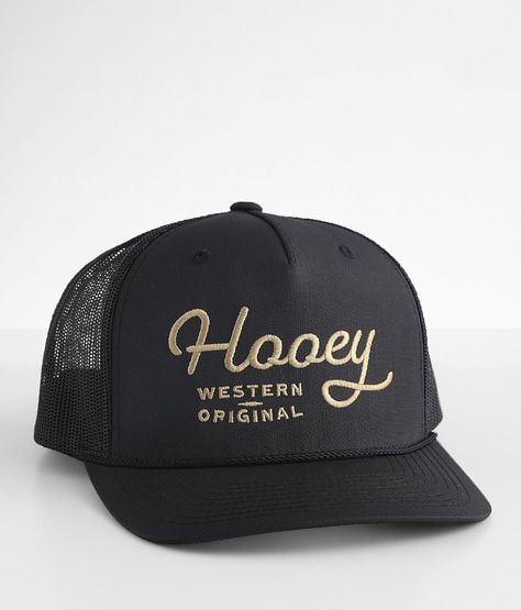 Hooey Western Trucker Hat - Men's Hats in Black | Buckle Men’s Trucker Hat, Snap Back Hats Men, Hooey Hats, Country Hats, Mens Trucker Hat, Logo Art, Hat Ideas, Hat For Men, Men's Hats