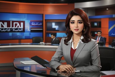 News anchor of AI that telecast different news Anchor Pictures, News Presenter, Tv Anchors, News Anchor, Food Snapchat, Snapchat, Clip Art, Drawings, Quick Saves