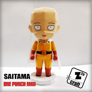 Z2N Craft: Saitama Papercraft Paper Toy Design, Paperized Crafts, Summertime Crafts, Saitama One Punch Man, Anime Paper, Sand Crafts, Harry Potter Crafts, Papercraft Templates, Paper Toy