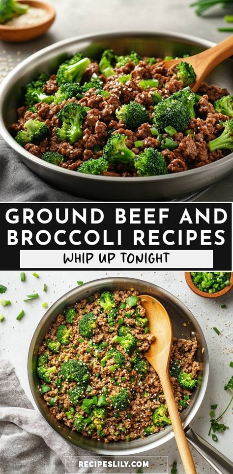 Looking for a tasty meal that you can whip up tonight? This ground beef and broccoli dish is not only quick to prepare but also packed with flavor and nutrients. Perfect for a busy weeknight dinner, it's sure to be a family favorite! Ground Beef Broccoli Recipe, Healthy Skillet Meals, Healthy Beef And Broccoli, Cooking With Ginger, Beef For Dinner, Beef And Broccoli Recipe, Ground Beef And Broccoli, Easy Beef And Broccoli, Beef Recipes Healthy