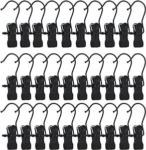 BEWISHOME 30 PCS Boot Hangers for Closet, Laundry Hooks with Clips, Boot Hanging Hold Clip, Clothes Pins, Space Saving Portable Travel Hangers Clip, Jeans, Tall Boots, Towel, Black FYC30B Boot Storage Closet, Hangers For Closet, Boot Hanger, Travel Hanger, Boot Organization, Jeans Tall, Closet Laundry, Boot Rack, Boot Storage