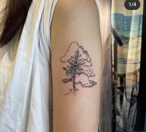 Pine Tattoo, Aesthetic Tattoo Ideas, Tiny Tree, Tree Tattoos, 20 Aesthetic, Pine Tree Tattoo, Single Needle Tattoo, Marvel Tattoos, Tree Tattoo Designs