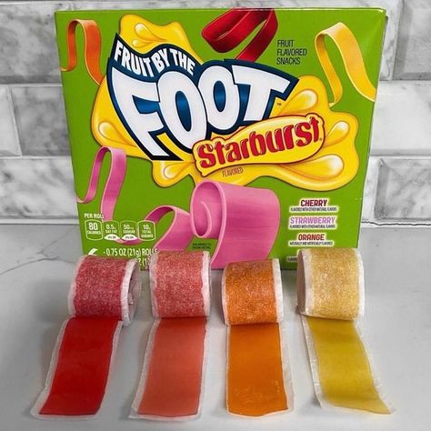 Snack Betch on Instagram: "Weekend Craving: Starburst Fruit By The Foot! The flavors are cherry, strawberry, orange, and lemon. Available at most grocery stores." Fruit By The Foot, Cherry Strawberry, Grocery Stores, Fruit Flavored, Pops Cereal Box, Pop Tarts, Grocery Store, A Photo, Snack Recipes