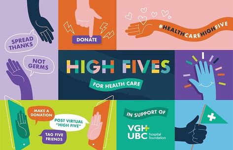 Join the High Fives for Health Care campaign and support the health of our community, spread gratitude, and raise vital funds for BC health care. via @Miss604 Health Event Poster, Healthcare Campaign Design, Health Care Poster, Health Screening Poster, Health Graphic Design, Health Advertising, Public Health Poster, Community Campaign, Health Screening Flyer