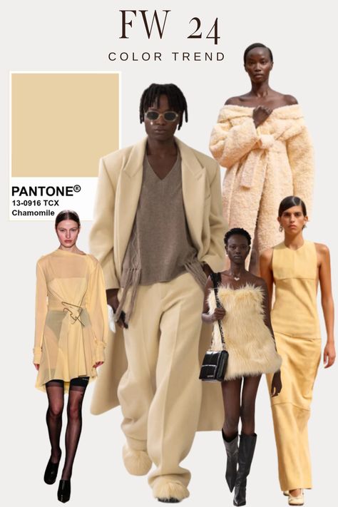 #COLORTRENDSFORFALL24 #FALLFASHION #PANTONE Pantone Collage, Pantone Outfit, Latest Fall Fashion Trends, Pantone 2024, Pantone Trends, Pantone Fall, Fw 2024, Soft Autumn Color Palette, Colour Combinations Fashion