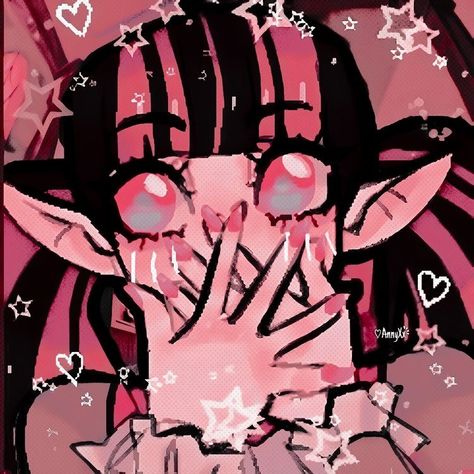 Monster High Pfp Fanart, Vampire Icon Aesthetic, Monster High Pfp Draculaura, Monster High Base, Monster High Vampire, Monster High Anime, Draculaura Fanart, Monster High Fanart, Vampire Icon