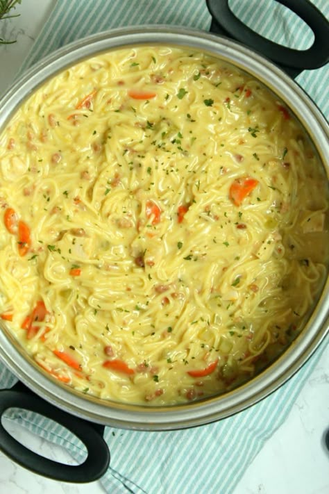 Crack Chicken and Noodles - Loree the Domestic Diva Slow Cooker Soup Recipes Easy, Soup With Ground Beef, Vegetarian Soup Recipes, Diner Recept, Soup Recipes Slow Cooker, Noodle Soup Recipes, Soup Recipes Chicken Noodle, Slow Cooker Soup, Easy Soups