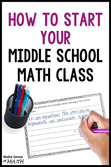 Math Enrichment Middle School, Teaching Middle School Math, Middle School Math Classroom Setup, Math Teacher Classroom, Math Writing Prompts, Junior High Math, Ixl Math, Math Camp, Math Classroom Decorations