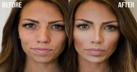 4 ways to Make Your Nose Look Smaller With Makeup (Contouring & Highlighting tutorial), Face Yoga and a new non-surgical way to make nose look smaller Highlight And Contour, Makeup Tip, Allure Beauty, Contour Makeup, Health And Beauty Tips, Fitness Beauty, All Things Beauty, Hair Skin, Beauty Secrets