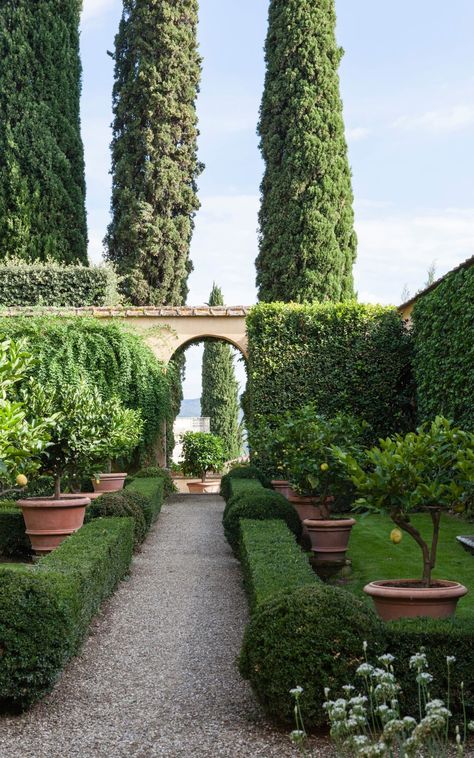 Le Balze, Florence, Tuscany Italian Vegetable Garden, Italian Garden Design, Italian Backyard, Villa Farmhouse, Formal Garden Design, Italian Gardens, Tuscan Garden, Rustic Italian, Hidden Garden