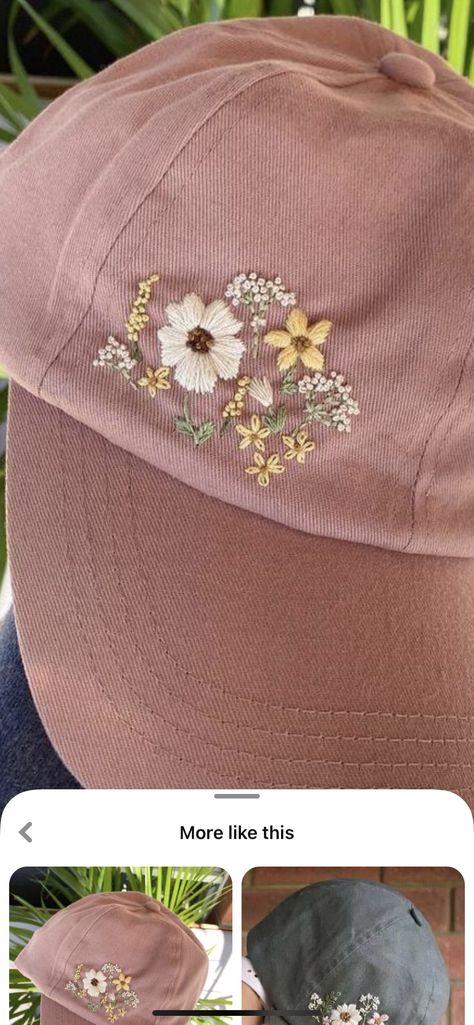 Embroidered Hats Ideas, Carhartt Hats, Embroidered Carhartt, Hats Ideas, Clothing Embroidery, Cap Embroidery, Embroidery Stitches Beginner, Clothes Embroidery Diy, Grand Daughter