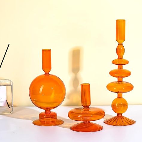 Amazon.com: Rtteri 3 Pcs Glass Candlestick Holders Glass Taper Candle Holders Groovy Candlestick Wavy Elegant Glass Candlestick for Home Party Centerpiece(Brown) : Home & Kitchen Glass Taper Candle Holders, Party Centerpiece, Glass Candlestick Holders, Crystal Candle Holder, Taper Candle Holders, Glass Candlesticks, Party Centerpieces, Glass Vases, Home Party