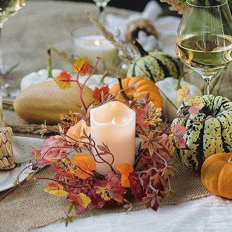 Fall candle decor