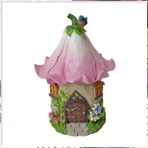 If you're searching for a stylish approach to enhance your outdoor decor, or simply craving to add a touch of fantasy to your yard, fairy garden pottery is the perfect option. Pottery Fairy, Magical Fairy Garden, Garden Front Of House, Blossom House, Fairy Garden Flowers, Earth Fairy, Flower House, Fairy Village, Houses Ideas