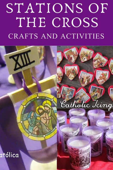 Lent Activities For Middle School, Stations Of The Cross Craft, Stations Of The Cross For Kids, Stations Of The Cross Activities, Lent Activities For Kids Catholic, Stations Of The Cross Printable, Family Feast Table, Lent Activities, Catholic Classroom