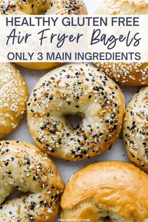 Gluten Free Ninja Foodi Recipes, Air Fryer Bagels, Gluten Free All Purpose Flour, Healthy Bagel, Baked Breads, Everything Bagel Seasoning, Bob S, Bagel Seasoning, Homemade Bagels